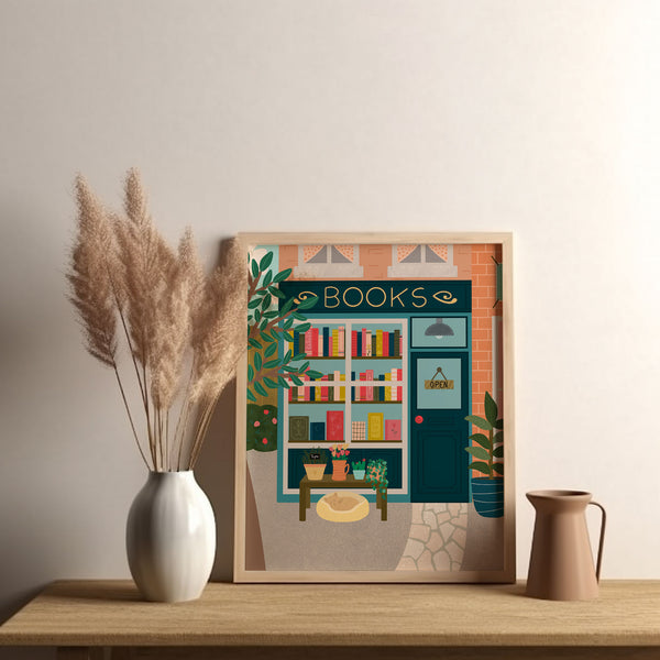 Digital Art Print: Book Store