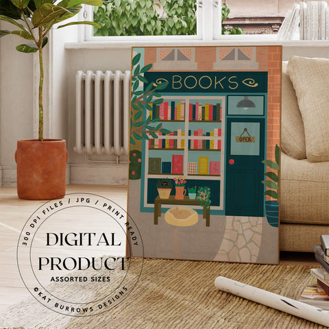 Digital Art Print: Book Store