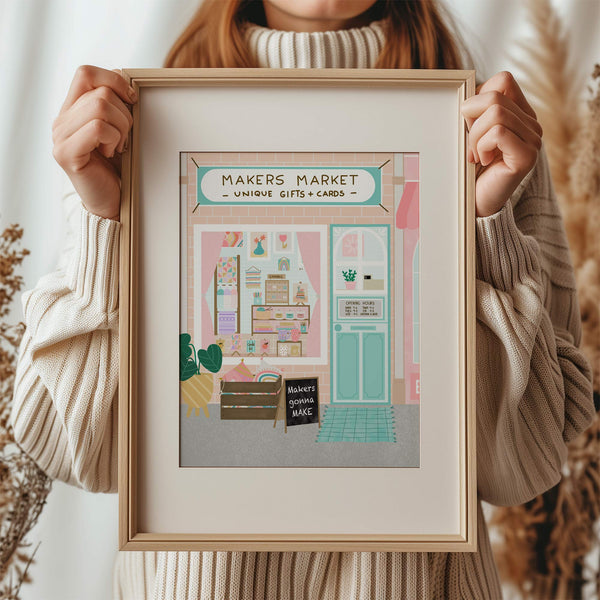 Digital Art Print: Makers Market