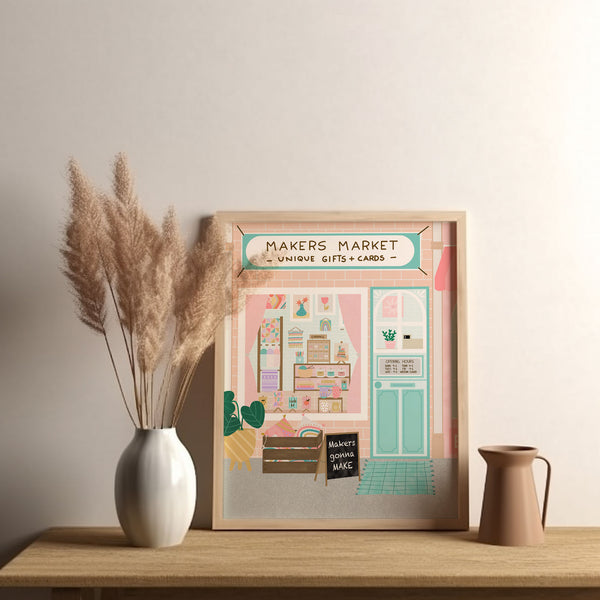 Digital Art Print: Makers Market