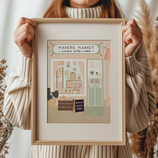 Art Print: Makers Market Peach