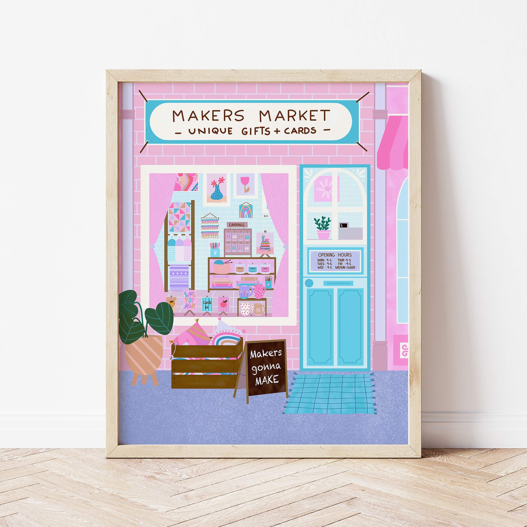 Art Print: Makers Market Bright