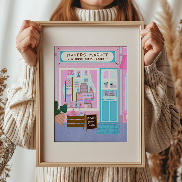 Art Print: Makers Market Bright