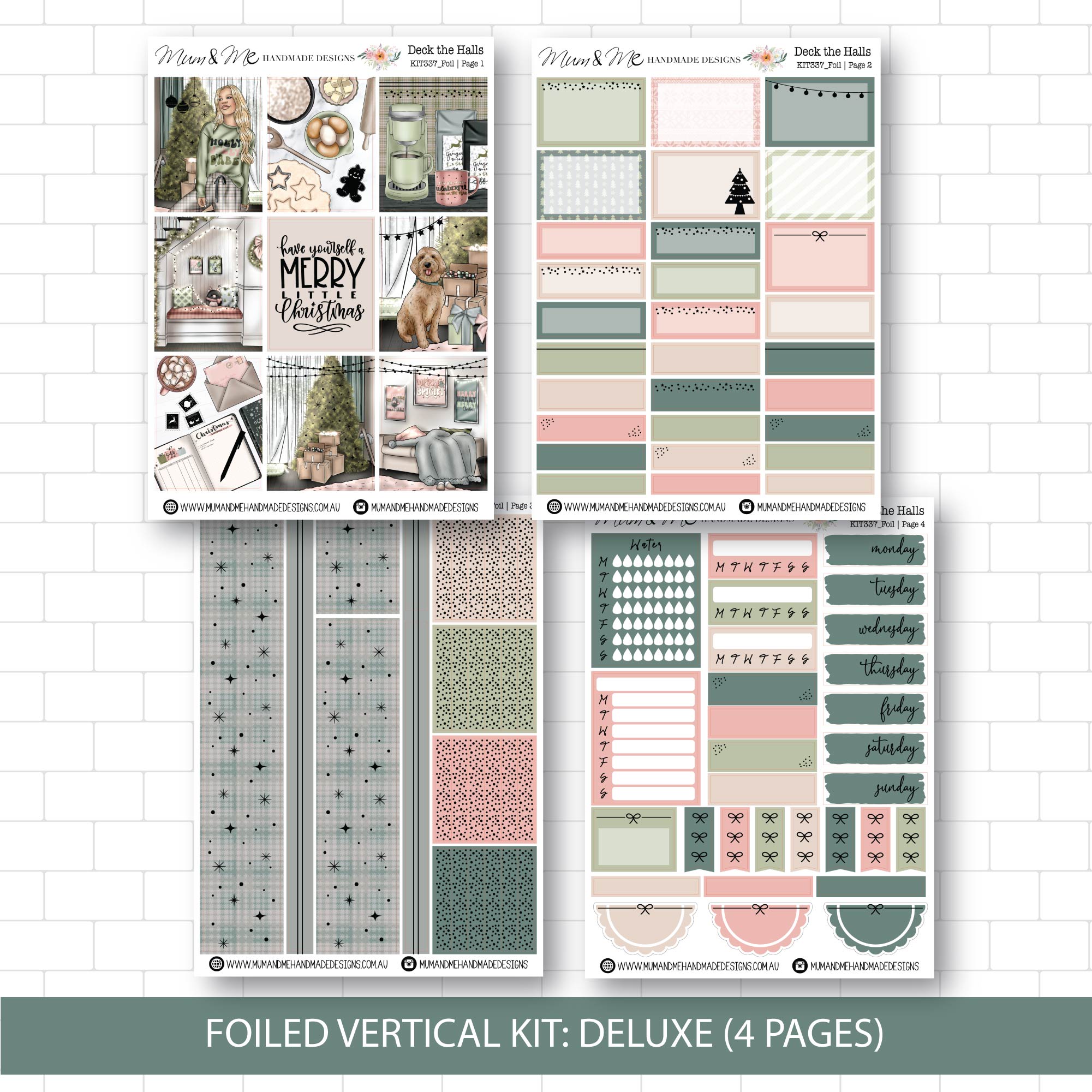 Deluxe Foiled Kit: Deck the Halls (ROSE GOLD FOIL)