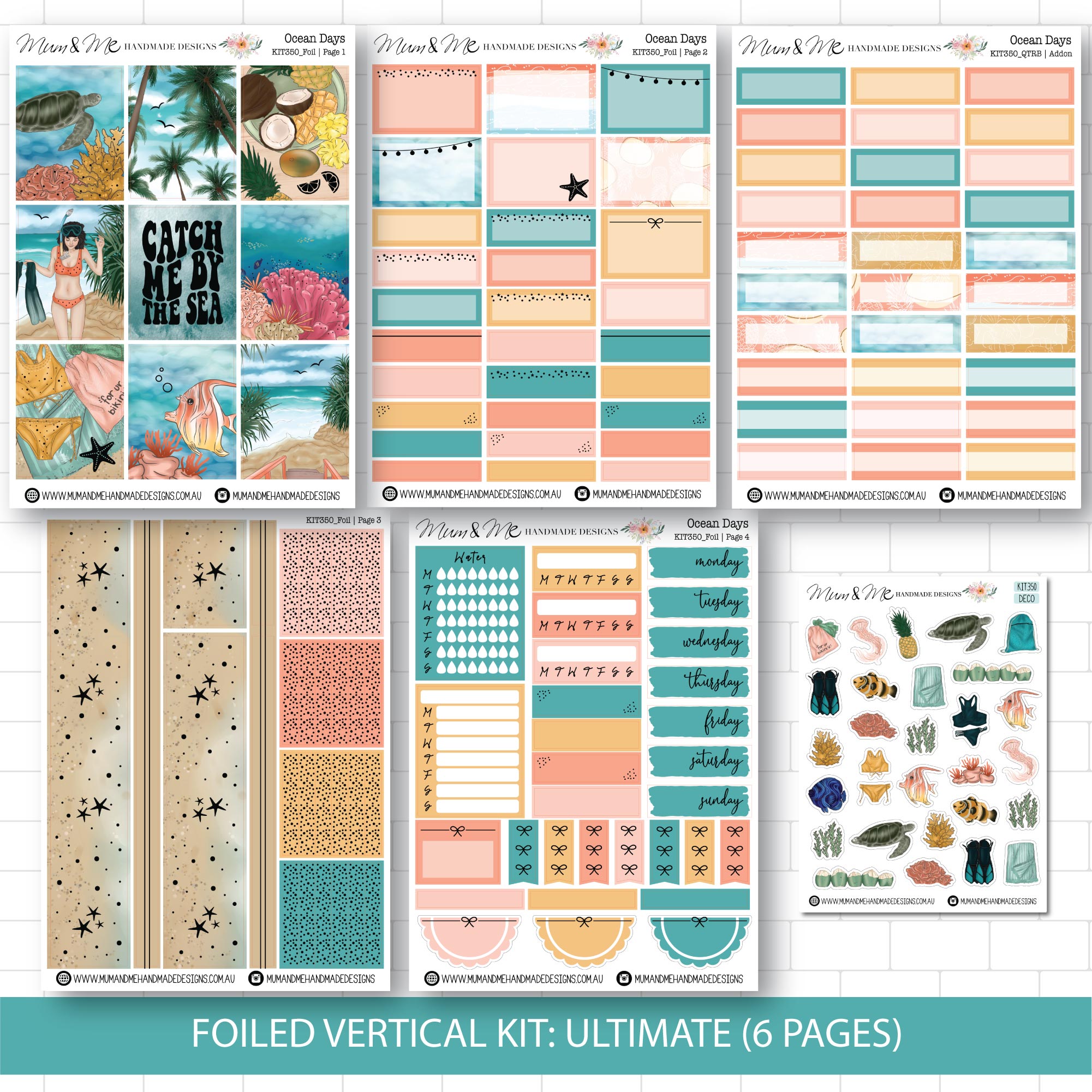 Ultimate Foiled Kit: Ocean Days (GOLD FOIL)