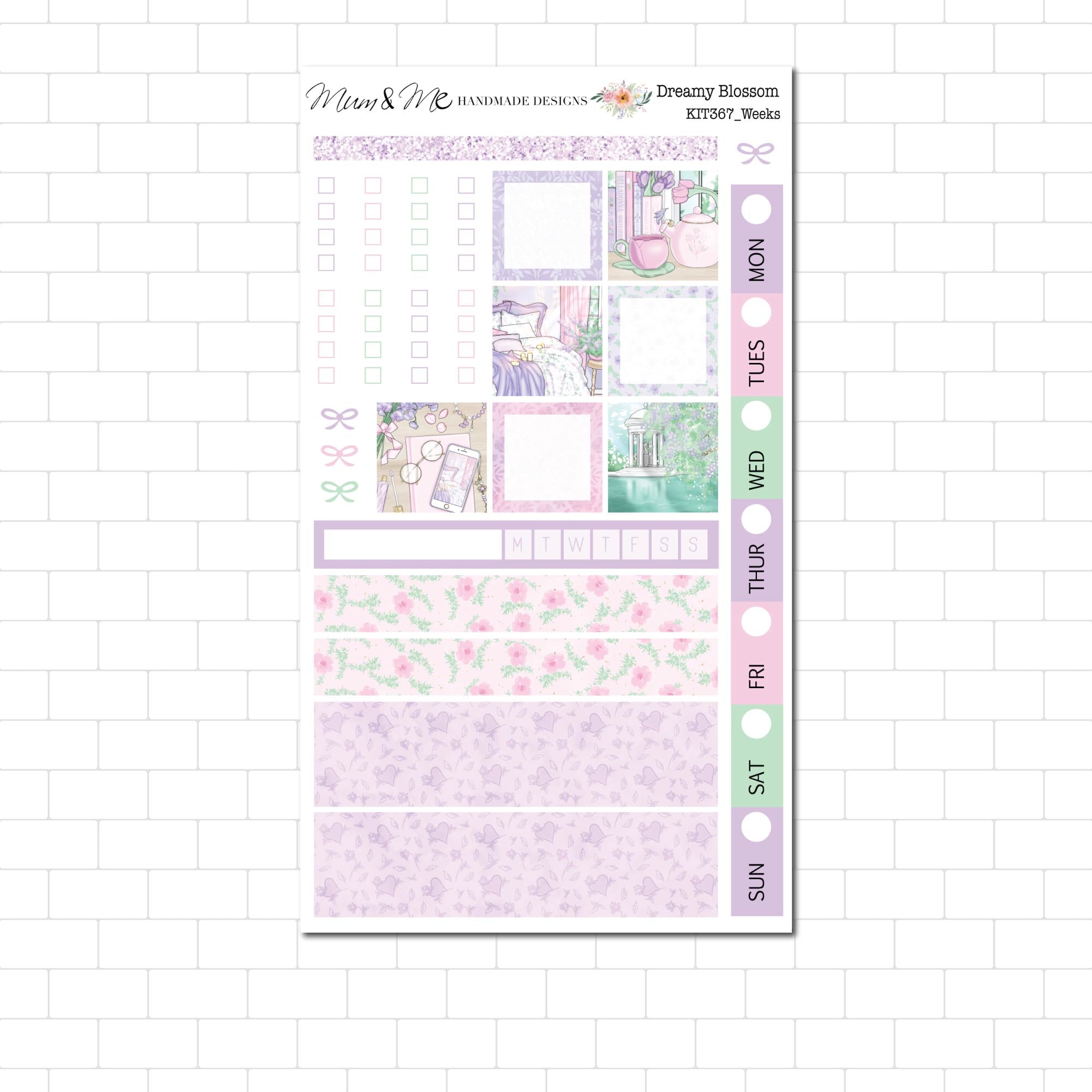 Hobonichi/Lime Weeks: Dreamy Blossom