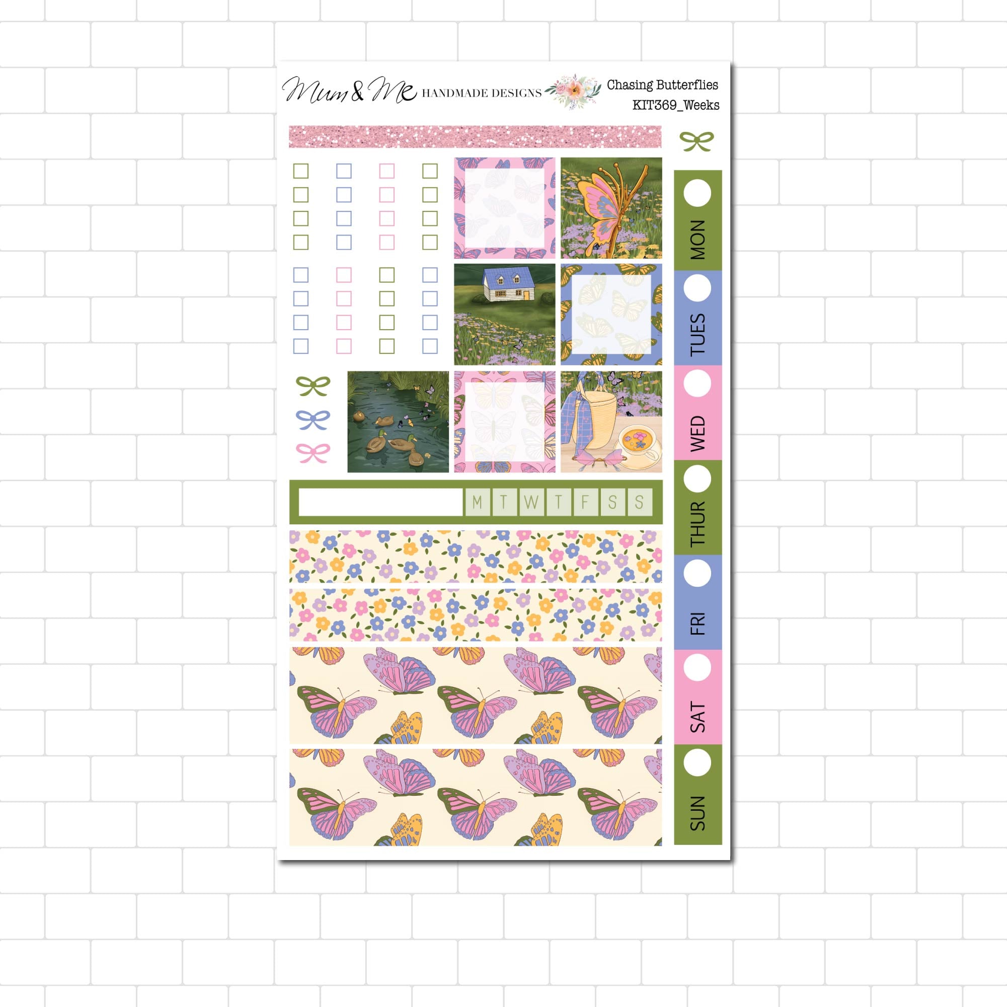 Hobonichi/Lime Weeks: Chasing Butterflies