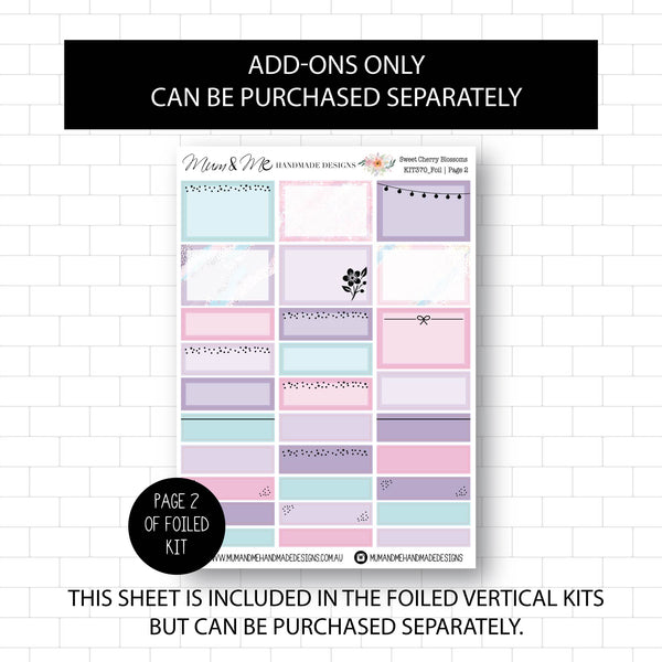 Deluxe Foiled Kit: Sweet Cherry Blossoms (SILVER FOIL)