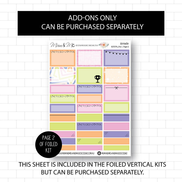 Deluxe Foiled Kit: Arcade (GOLD FOIL)