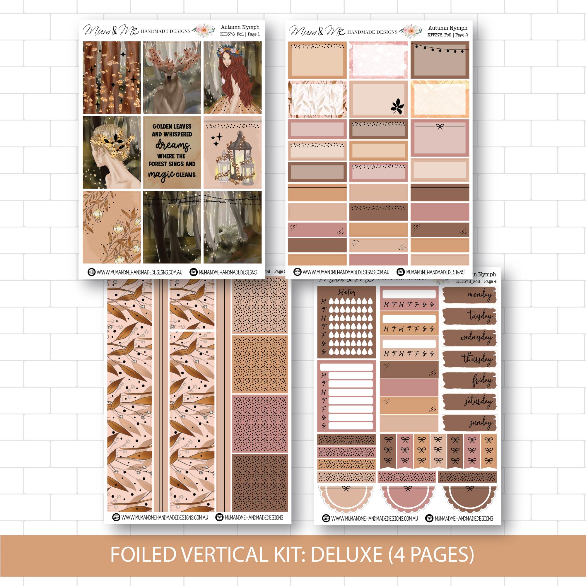 Deluxe Foiled Kit: Autumn Nymph (ROSE GOLD FOIL)