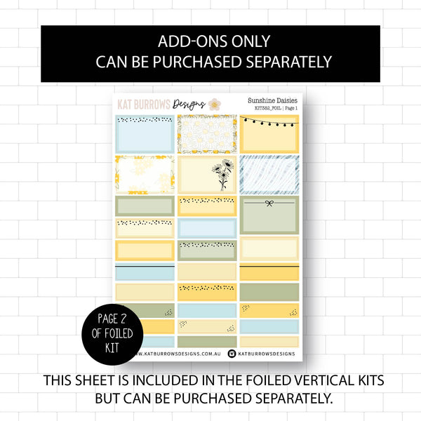 Deluxe Foiled Kit: Sunshine Daisies (GOLD FOIL)