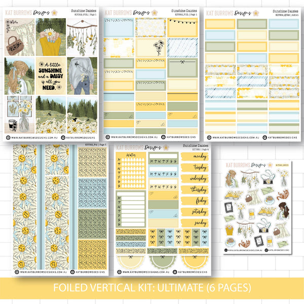 Deluxe Foiled Kit: Sunshine Daisies (GOLD FOIL)