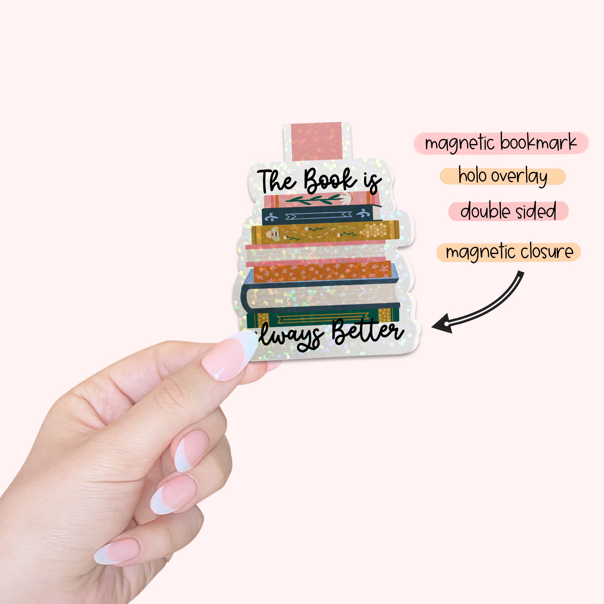 Magnetic Bookmark: Book Always Better