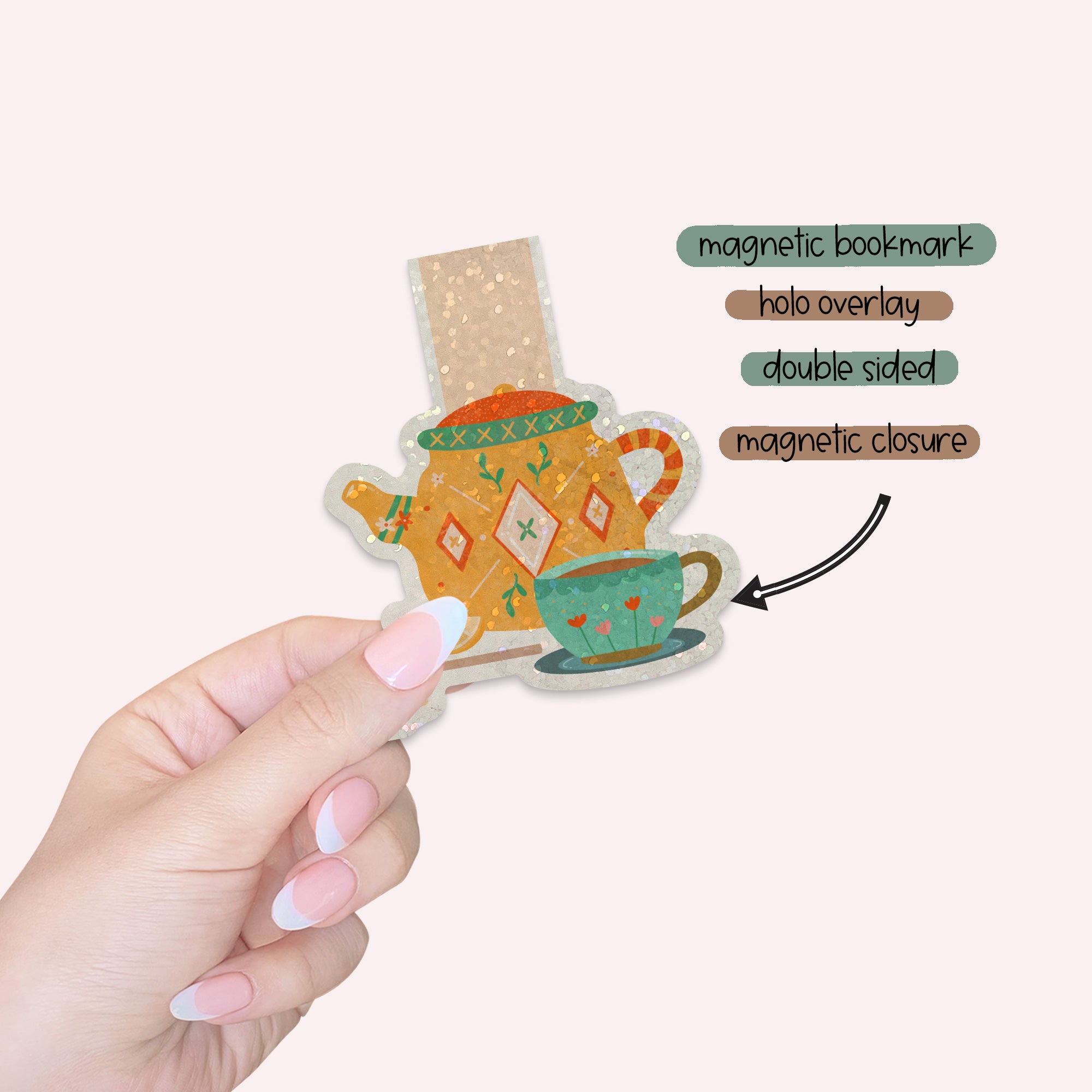 Magnetic Bookmark: Tea Pot