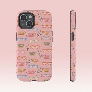 Phone Case: Tea Cups and Glasses