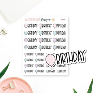 Stickers: Birthday Script Icon