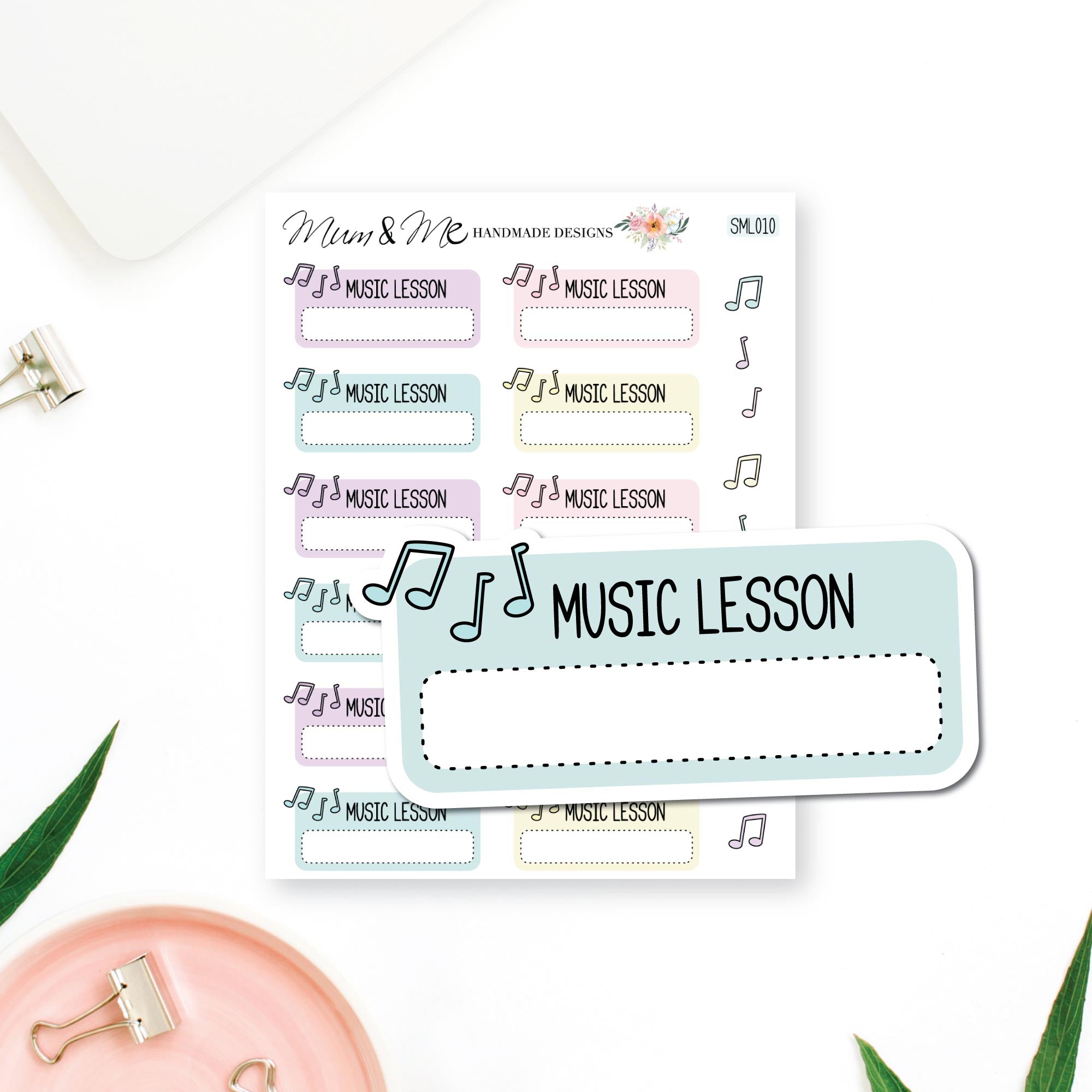 Stickers: Music Lesson