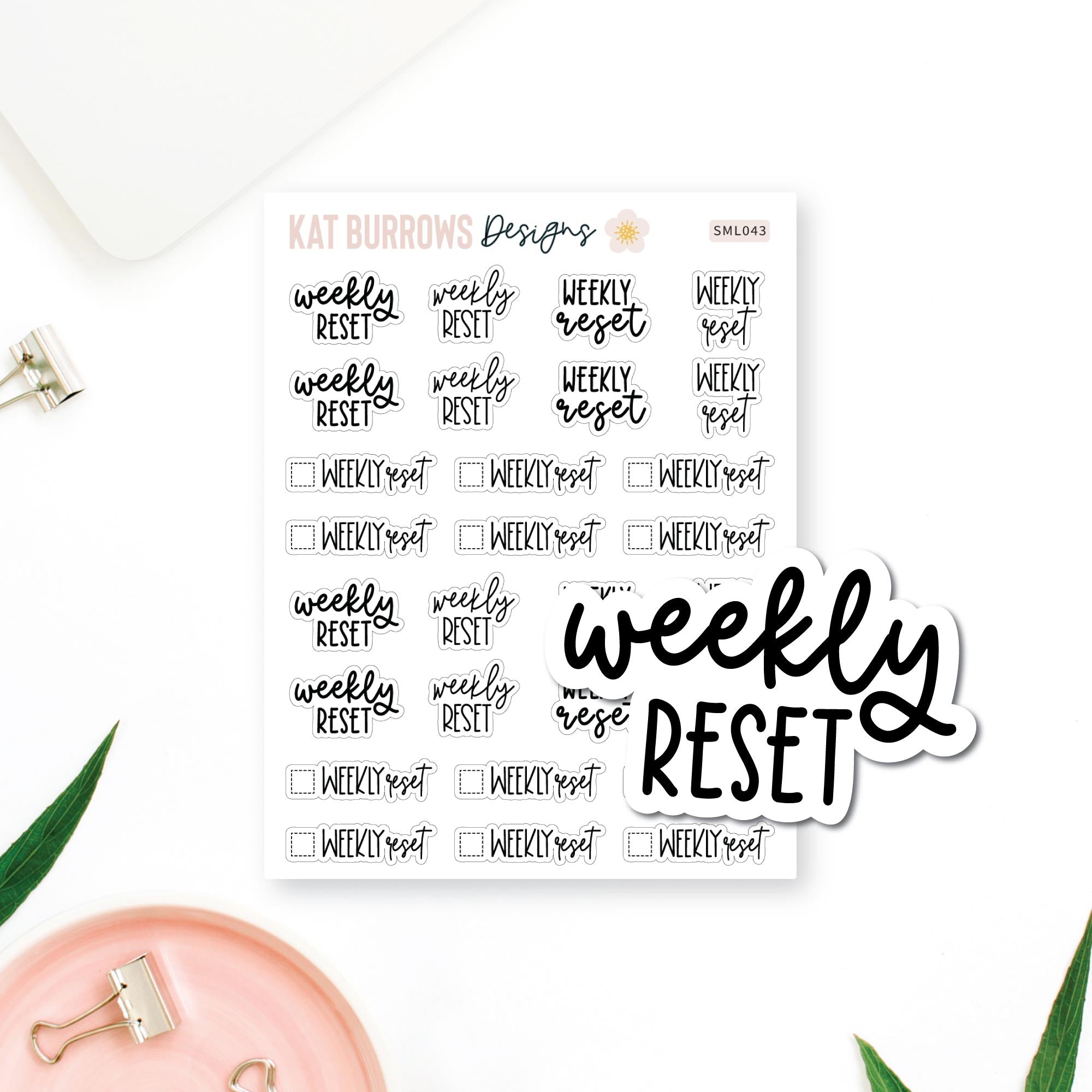 Stickers: Assorted Weekly Reset