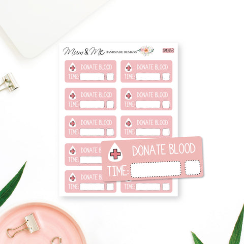 Stickers: Donate Blood