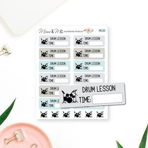 Stickers: Drum Lessons