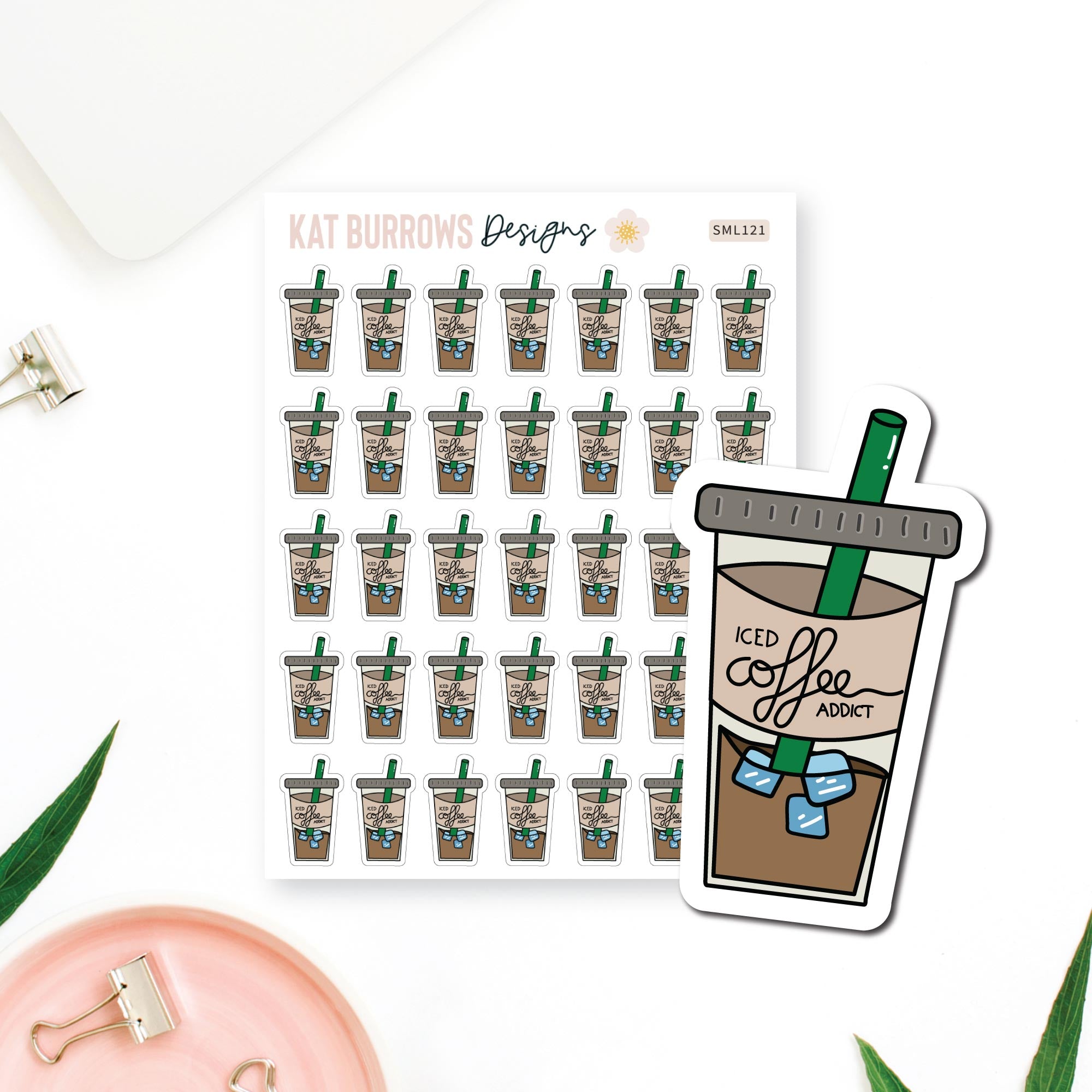 Stickers: Iced Coffee Addict