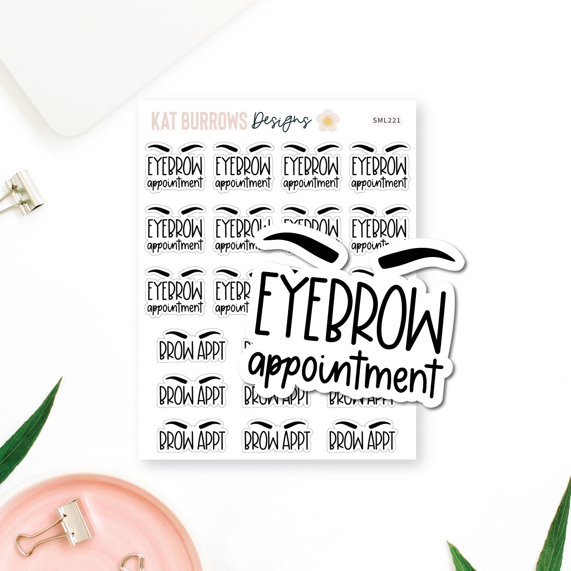 Stickers: Eyebrow Appointment