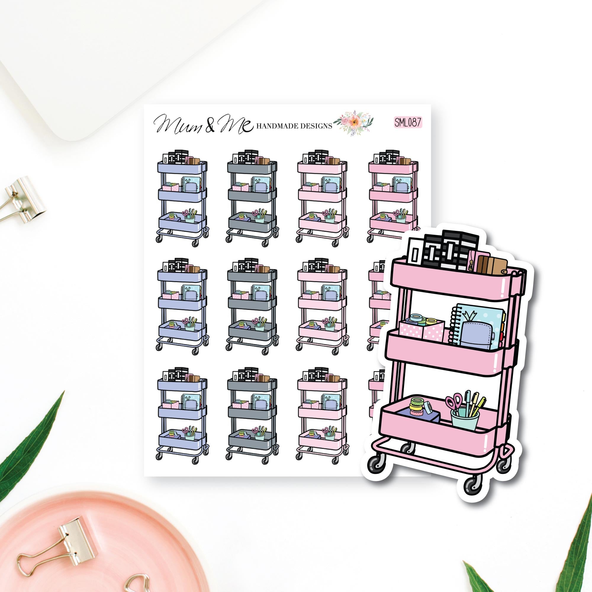 Stickers: Planner Cart